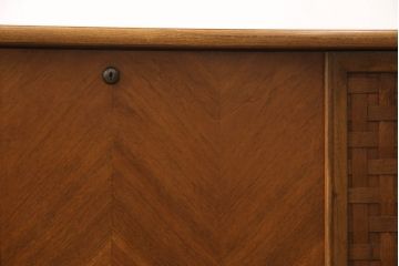 ビンテージ　アメリカブランド家具　LANE(レーン)　お部屋のアクセントになる素敵なデザインのローボード(ヴィンテージ、テレビ台、テレビボード、リビングボード、ブランケットボックス)(R-060202)