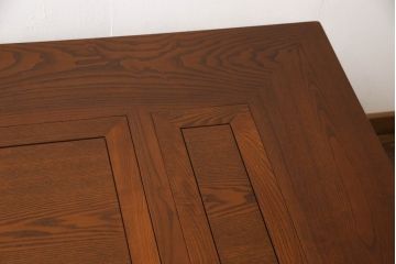 中古 美品　民芸家具　総栗材の杢目が美しい囲炉裏テーブル(木製火鉢、長火鉢、ダイニングテーブル、4人掛け、6人掛け)(R-060219)