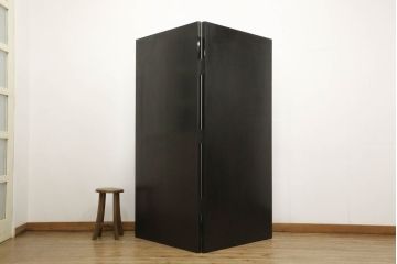 中古　美品　大振り　最高級!!　輪島塗　蒔絵のデザインが上品で美しい螺鈿入りの折り畳み衝立(つい立て、パーテーション、折りたたみ)(定価約550万円)(R-060226)