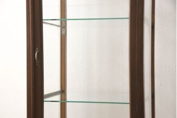 和製アンティーク　古いパン屋の縦型ガラスケース(店舗什器、ガラスショーケース、飾り棚、陳列棚)(R-060232)