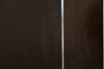 中古　美品　松本民芸家具　和モダンな佇まいが美しいG-III型面取り食器棚　定価約83万円　(R-060254)