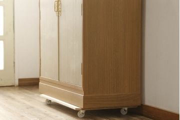中古　透かしの金具が魅力!上品な佇まいの加茂総桐箪笥(胴厚、桐たんす、着物箪笥、引き出し、衣装タンス)(R-060255)