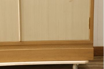 中古　透かしの金具が魅力!上品な佇まいの加茂総桐箪笥(胴厚、桐たんす、着物箪笥、引き出し、衣装タンス)(R-060255)