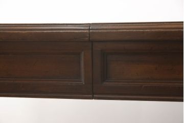中古　美品　アメリカ高級モデル　DREXEL HERITAGE(ドレクセルヘリテイジ)　天板の曲線や脚先までのデザインが美しいダイニングテーブル(食卓、6人掛け、4人掛け)(定価約150万円)(R-060257)