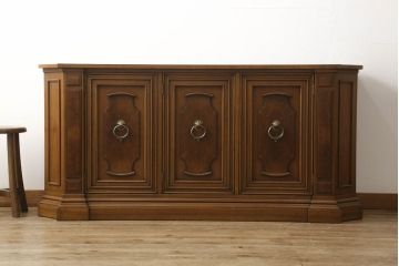 中古　マホガニー材　DREXEL HERITAGE(ドレクセルヘリテイジ)　FRANCESCA(フランチェスカ)シリーズ　クリデンザ(クレデンザ、収納棚、サイドキャビネット、サイドボード、戸棚)(定価約90万円)(R-060259)