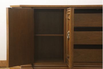 中古　マホガニー材　DREXEL HERITAGE(ドレクセルヘリテイジ)　FRANCESCA(フランチェスカ)シリーズ　クリデンザ(クレデンザ、収納棚、サイドキャビネット、サイドボード、戸棚)(定価約90万円)(R-060259)