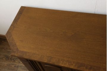 中古　マホガニー材　DREXEL HERITAGE(ドレクセルヘリテイジ)　FRANCESCA(フランチェスカ)シリーズ　クリデンザ(クレデンザ、収納棚、サイドキャビネット、サイドボード、戸棚)(定価約90万円)(R-060259)