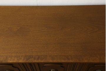 中古　マホガニー材　DREXEL HERITAGE(ドレクセルヘリテイジ)　FRANCESCA(フランチェスカ)シリーズ　クリデンザ(クレデンザ、収納棚、サイドキャビネット、サイドボード、戸棚)(定価約90万円)(R-060259)