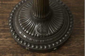アンティーク照明　大正昭和初期　海軍　錨　オパールセントの優しい色合いと切子が目を惹くデスクスタンド(卓上照明、スタンドライト、テーブルライト)(R-060261)