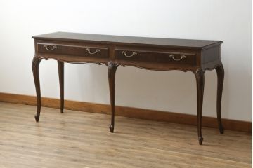 中古　美品　DREXEL HERITAGE(ドレクセルヘリテイジ)　上品な意匠が魅力的なコンソールテーブル(サイドテーブル、作業台)(R-060265)