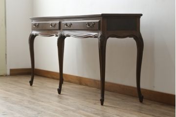 中古　美品　DREXEL HERITAGE(ドレクセルヘリテイジ)　上品な意匠が魅力的なコンソールテーブル(サイドテーブル、作業台)(R-060265)