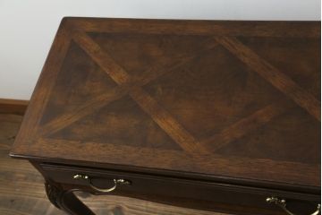 中古　美品　DREXEL HERITAGE(ドレクセルヘリテイジ)　上品な意匠が魅力的なコンソールテーブル(サイドテーブル、作業台)(R-060265)