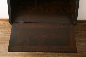中古　美品　松本民芸家具　上品な雰囲気漂うライティングビューロー(ワークデスク、机、戸棚、キャビネット、引き出し、チェスト、在宅ワーク用)(R-060270)