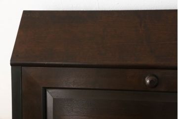 中古　美品　松本民芸家具　上品な雰囲気漂うライティングビューロー(ワークデスク、机、戸棚、キャビネット、引き出し、チェスト、在宅ワーク用)(R-060270)