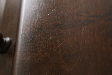 中古　美品　松本民芸家具　上品な雰囲気漂うライティングビューロー(ワークデスク、机、戸棚、キャビネット、引き出し、チェスト、在宅ワーク用)(R-060270)