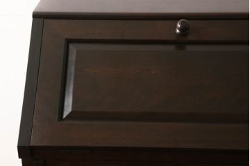 中古　美品　松本民芸家具　上品な雰囲気漂うライティングビューロー(ワークデスク、机、戸棚、キャビネット、引き出し、チェスト、在宅ワーク用)(R-060270)