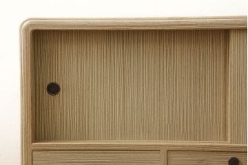 中古　美品　加茂総桐箪笥　伝統工芸士　田澤謙介作　脚または台輪リメイク　和モダンな空間づくりにおすすめのテレビ台(大丸、桐たんす、テレビボード、ローボード、リビングボード、収納棚、戸棚)(R-060272)