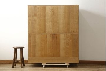 中古　美品　加茂総桐箪笥　伝統工芸士　田澤謙介　天板リメイク　取り入れやすいサイズに生まれ変わるチェスト(大丸、桐たんす、引き出し、着物箪笥、衣装箪笥、和たんす)(R-060273)