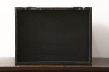 中古　門間箪笥店(門間屋)　仙台箪笥　木地呂塗り　弐番　小ぶりながら存在感と重厚感のある小箪笥(卓上収納、小物収納、小引き出し)(定価約19万4千円)(R-060280)