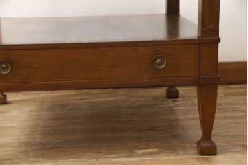 中古　DREXEL HERITAGE(ドレクセルヘリテイジ)　Triune(トライユン)シリーズ　すっきりした佇まいのエンドテーブル(定価約21万円)(サイドテーブル、飾り台)(R-060281)
