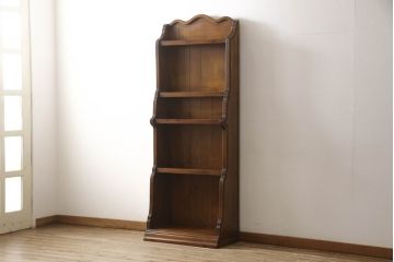 中古　バロッサバレンティ(VARO,S.A. VALENTI)　クラシカルな佇まいが魅力的なシェルフ(飾り棚、陳列棚、本棚、ラック、収納棚、ブックシェルフ)(R-060282)