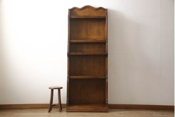 中古　バロッサバレンティ(VARO,S.A. VALENTI)　クラシカルな佇まいが魅力的なシェルフ(飾り棚、陳列棚、本棚、ラック、収納棚、ブックシェルフ)(R-060282)