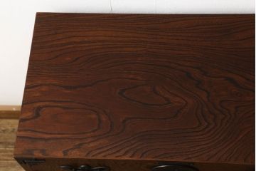 中古　岩谷堂箪笥　迫力ある木目と重厚感ある金具が魅力的な小箪笥(収納箪笥、和たんす、引き出し、チェスト)(R-060287)