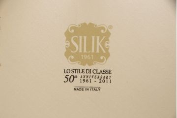 中古　美品　イタリア高級家具　SILIK(シリック)　FIDIAシリーズ　ロココ調　細部まで凝った造りが美しいダイニングチェア(定価約50万円)(椅子、イス、サロンチェア)(R-060289)