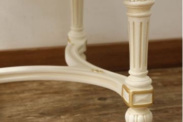 中古　美品　イタリア高級家具　SILIK(シリック)　FIDIAシリーズ　ロココ調　細部まで凝った造りが美しいダイニングチェア(定価約50万円)(椅子、イス、サロンチェア)(R-060291)