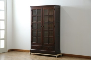 中古　美品　北海道民芸家具　和洋どちらのお部屋にも馴染むブックケース　(R-060300)