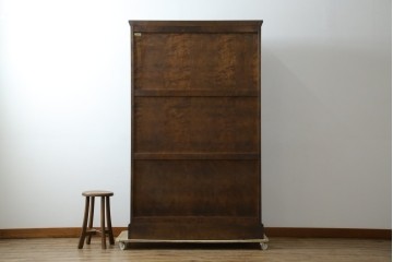 中古　美品　北海道民芸家具　和洋どちらのお部屋にも馴染むブックケース　(R-060300)