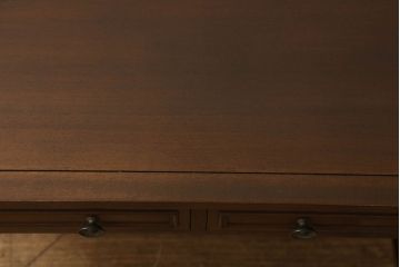 中古　DREXEL HERITAGE(ドレクセルヘリテイジ)　Triune(トライユン)　モダンクラシックなデザインがステキなニーホールデスク(両袖デスク、机、ワークデスク、在宅ワーク用、在宅用)(定価約41万円)(R-060301)