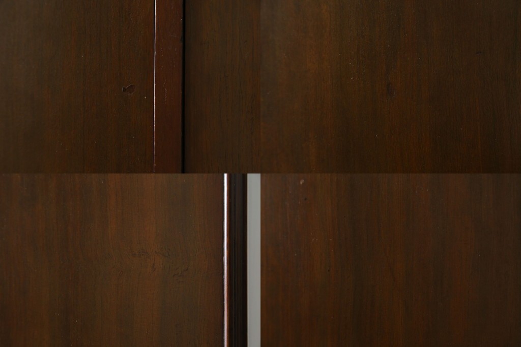 イギリスアンティーク　マホガニー材　薄型がいいね!　クラシカルな雰囲気が素敵な猫脚ワードローブ　(R-060304)