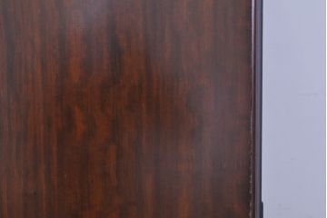 イギリスアンティーク　マホガニー材　薄型がいいね!　クラシカルな雰囲気が素敵な猫脚ワードローブ(収納棚、キャビネット、戸棚、洋服タンス)(R-060304)