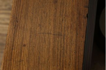 和製ビンテージ　総欅(ケヤキ)材　上質な空間を演出する関西火鉢(ヴィンテージ、長火鉢、木製火鉢、囲炉裏テーブル、座卓)(R-060315)