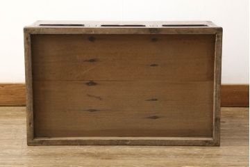 和製ビンテージ　総欅(ケヤキ)材　上質な空間を演出する関西火鉢(ヴィンテージ、長火鉢、木製火鉢、囲炉裏テーブル、座卓)(R-060315)