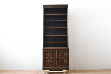 中古　美品　飛騨産業　PROVINCIAL(プロヴィンシャル・プロビンシャル)シリーズ　古い風格のあるカップボード(プロビンシャル、食器棚、キャビネット、本棚、ブックシェルフ、飾り棚)(R-060318)