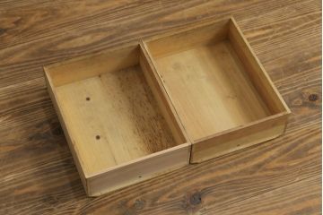 和製アンティーク家具　昭和中期　レトロな佇まいの本箱(ブックケース、本棚、収納棚、戸棚、サイドキャビネット)(R-060326)
