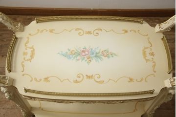 中古　SILIK(シリック)　気品溢れる佇まいが目を引くワゴンテーブル(トロリー、キッチンワゴン、トローリー)(定価約40万円)(R-060329)