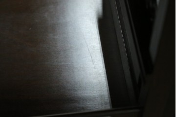 中古　花梨(カリン)材　民芸家具　深みのある色合いが美しい飾り棚　(R-060335)