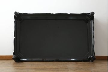中古　美品　輪島塗り　幕下から脚にかけてのデザインが上品な雰囲気を醸し出す座卓(ローテーブル、センターテーブル)(定価約150万円)(R-060341)