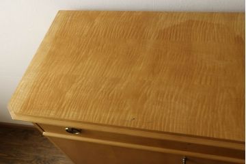 中古　希少　アメリカ輸入モデル　DREXEL HERITAGE(ドレクセルヘリテイジ)　ナチュラルな色味がお部屋に合わせやすいライティングビューロー(ワークデスク、在宅ワーク、在宅用、引き出し、チェスト)(R-060347)