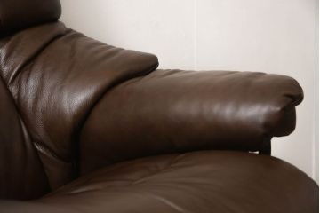 中古　美品　EKORNES(エコーネス)　本革　オットマン付き　ストレスレス レノ クラシック(M)(アームチェア、リクライニングチェア、椅子、一人掛けソファ、1Pソファ)(定価約37万9千円)(R-060352)