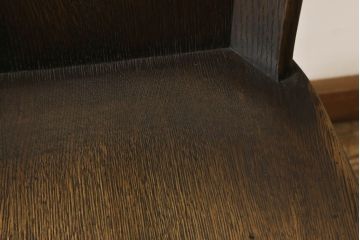 中古　飛騨産業　PROVINCIAL(プロヴィンシャル・プロビンシャル)シリーズ　ナラ材の木の風合いが味わい深いウィングチェア(プロビンシャル、板座チェア、椅子、イス、ダイニングチェア)(定価約14万円)(R-060357)