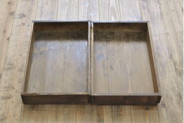 和製アンティーク　大正ロマン　挽き物の脚がおしゃれ!古い洋館で使われていた栓材製のデスク(コンソールテーブル、オケージョナルテーブル、サイドテーブル、在宅用、在宅ワーク)(R-060358)