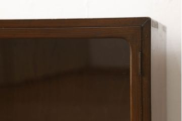 和製アンティーク　レトロな佇まいが魅力的な引き出し付きガラスケース(ショーケース、飾り棚、陳列棚、店舗什器、卓上収納)(R-060362)