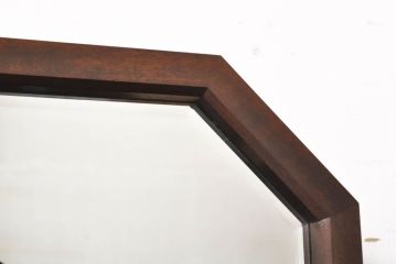 ビンテージ家具　松本民芸家具　絶版品!#303型　小振りな八角鏡台(ミラー、ドレッサー、ヴィンテージ)(R-060368)