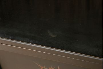 和製ビンテージ　総漆塗り　竹に雀・梅・松　吉祥モチーフ　上品な和の雰囲気を醸し出す茶棚(飾り棚、違い棚、茶箪笥、収納棚、キャビネット、ヴィンテージ)(定価約120万円)(R-060382)
