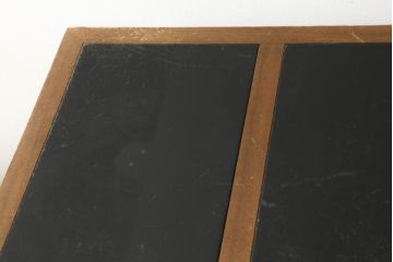 中古　DREXEL HERITAGE(ドレクセルヘリテイジ)　Triune(トライユン)　レザートップが格好いいマホガニー材製のデスク(定価約75万円)(両袖机、在宅ワーク、在宅用ワークデスク)(R-060387)