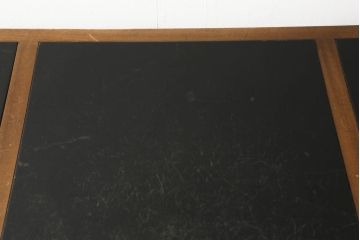 中古　DREXEL HERITAGE(ドレクセルヘリテイジ)　Triune(トライユン)　レザートップが格好いいマホガニー材製のデスク(定価約75万円)(両袖机、在宅ワーク、在宅用ワークデスク)(R-060387)